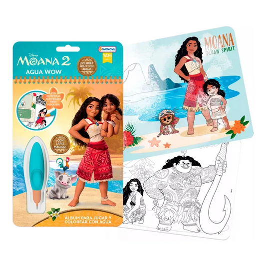 Libreta para colorear DISNEY moana 2 agua wow! - 1u