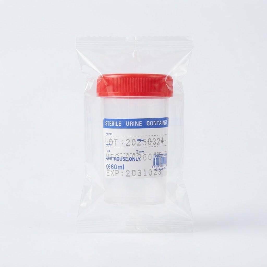 Frasco recolector de orina de 60 mL - 1u