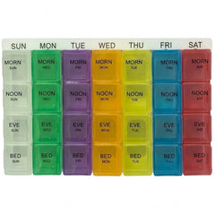 Pastillero semanal multicolor - 1u