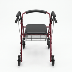 Rollator con canasta, asiento y ruedas - 1u
